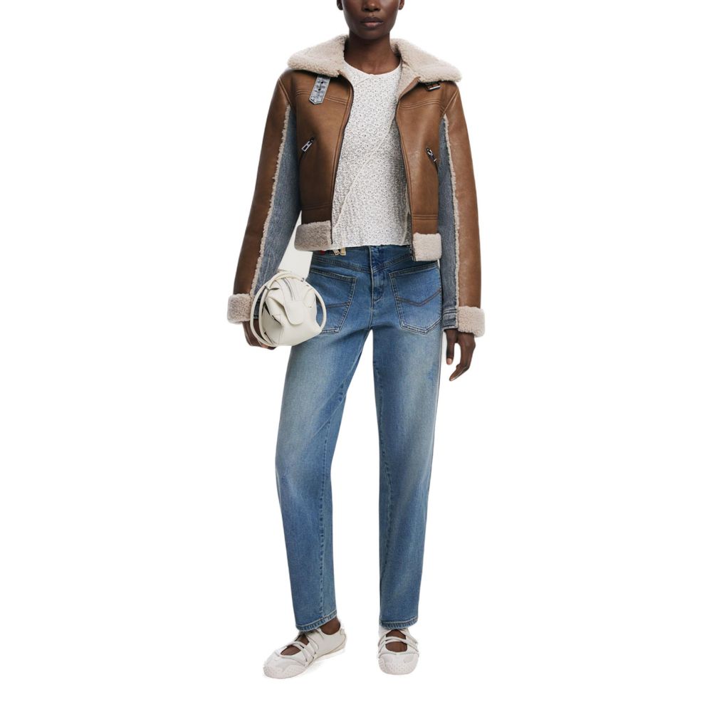 Desigual Beige Cotton Coat | Regal Royce