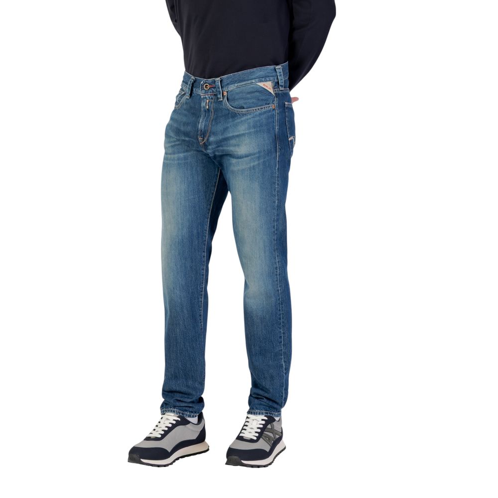 Replay Blue Cotton Skinny Jeans | Regal Royce