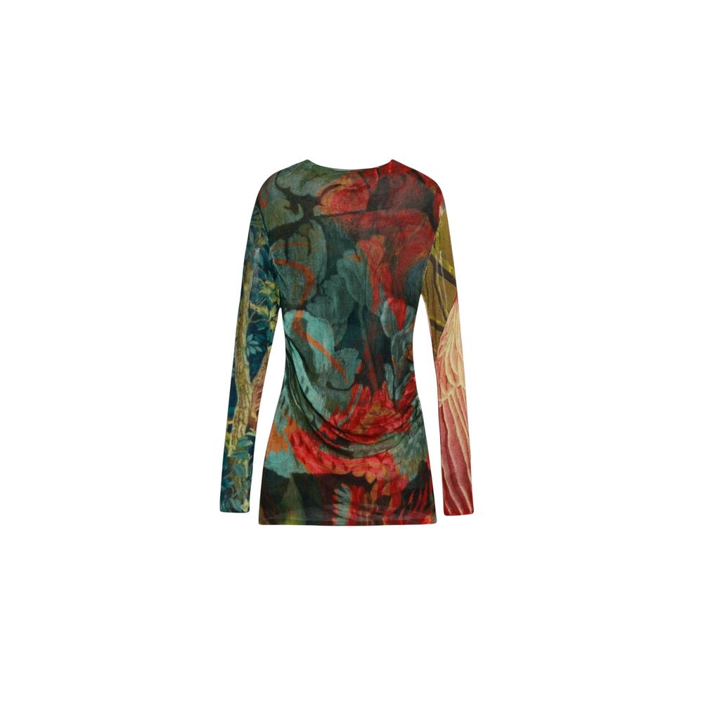 Desigual Bicolor Viscose Long Sleeve T-Shirt | Regal Royce