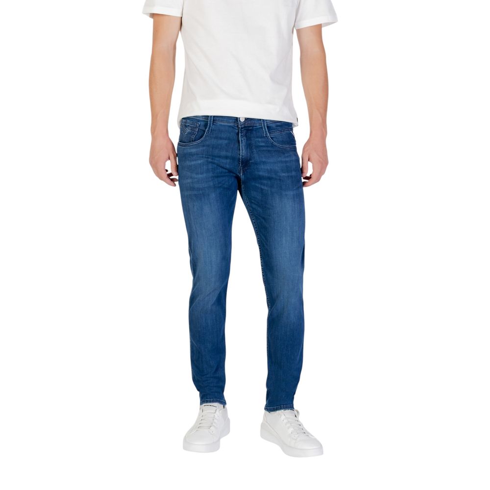 Replay Blue Cotton Skinny Jeans | Regal Royce