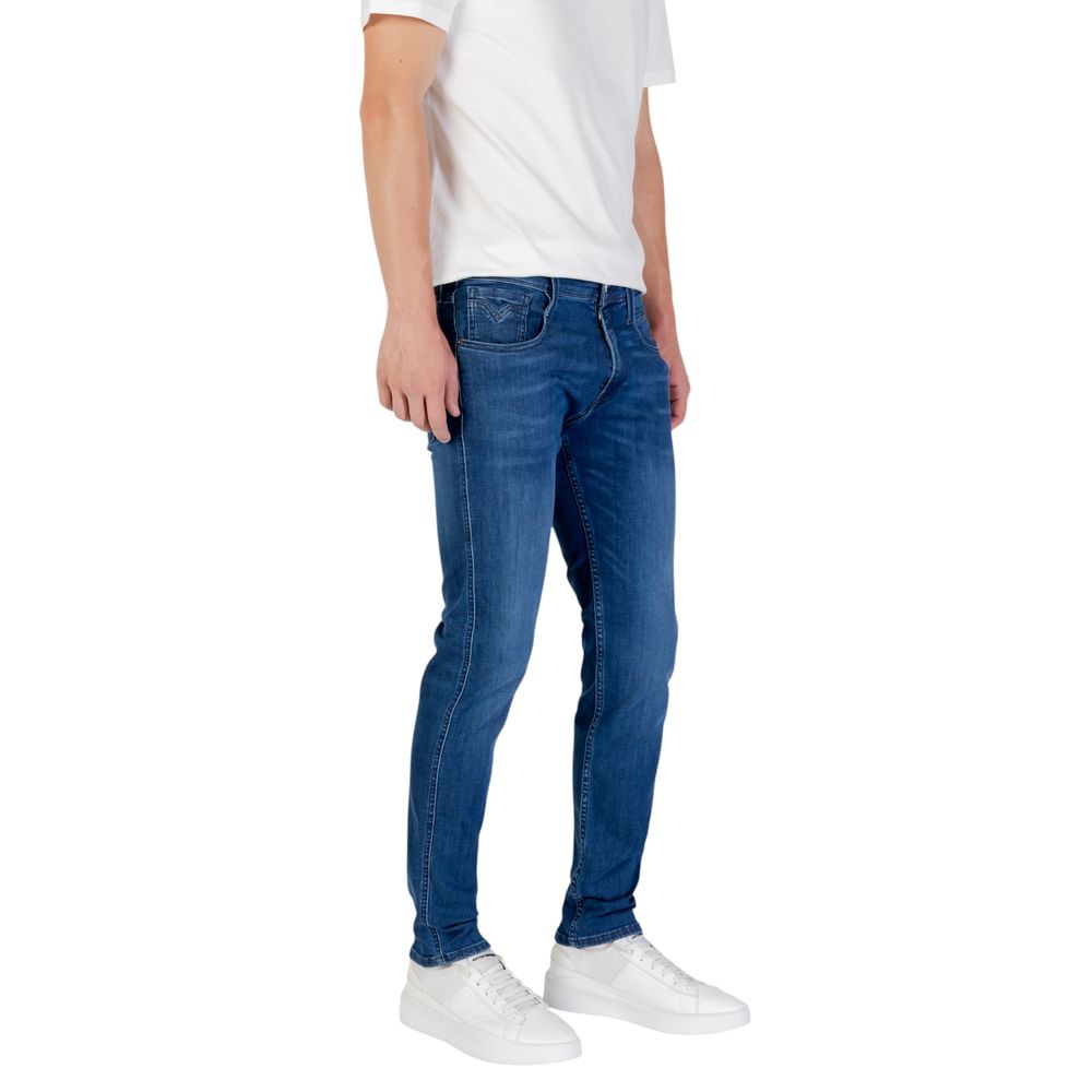 Replay Blue Cotton Skinny Jeans | Regal Royce
