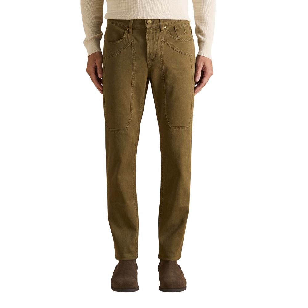 Jeckerson Brown Cotton Skinny Jeans | Regal Royce