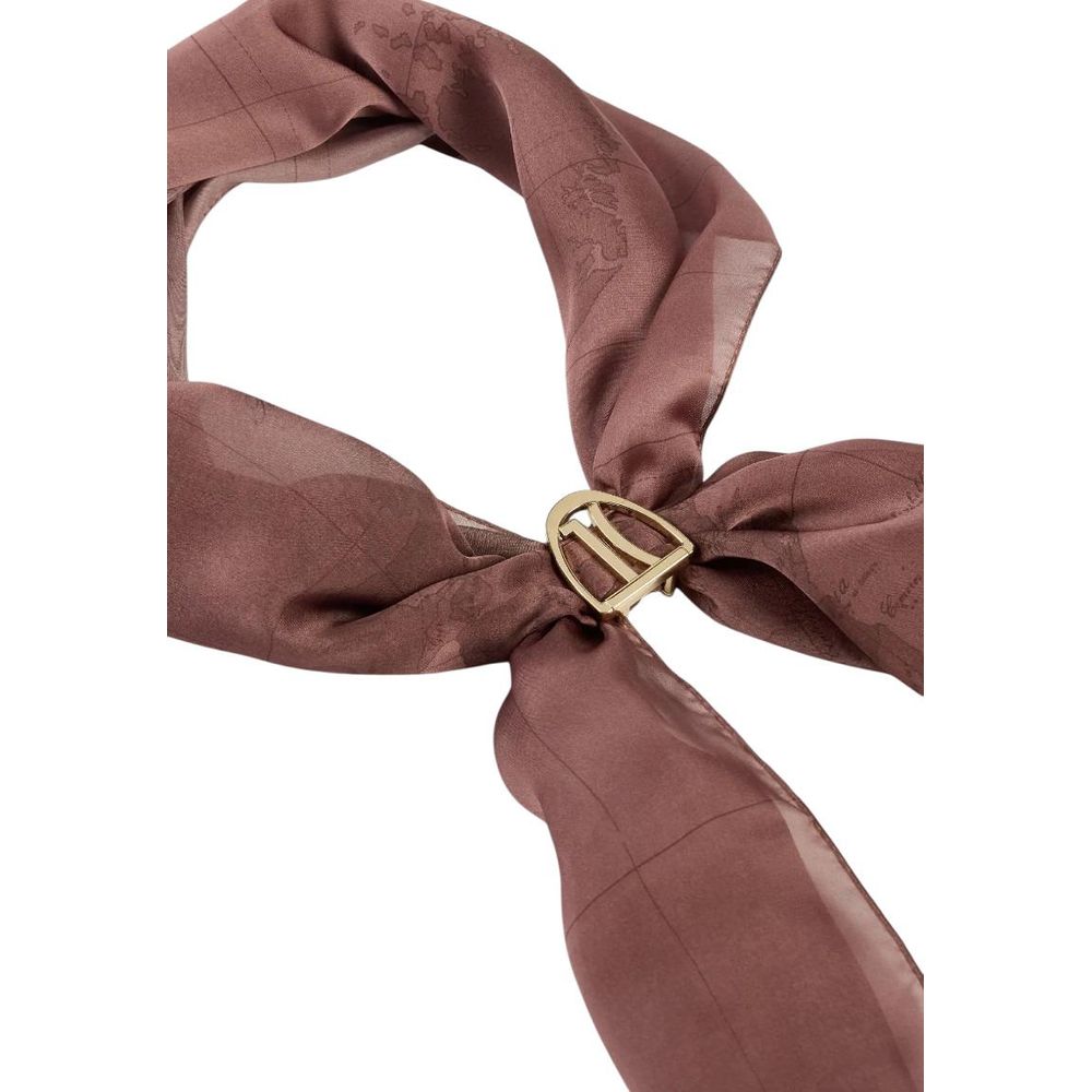 Alviero Martini Prima Classe Gray Polyester Scarf | Regal Royce