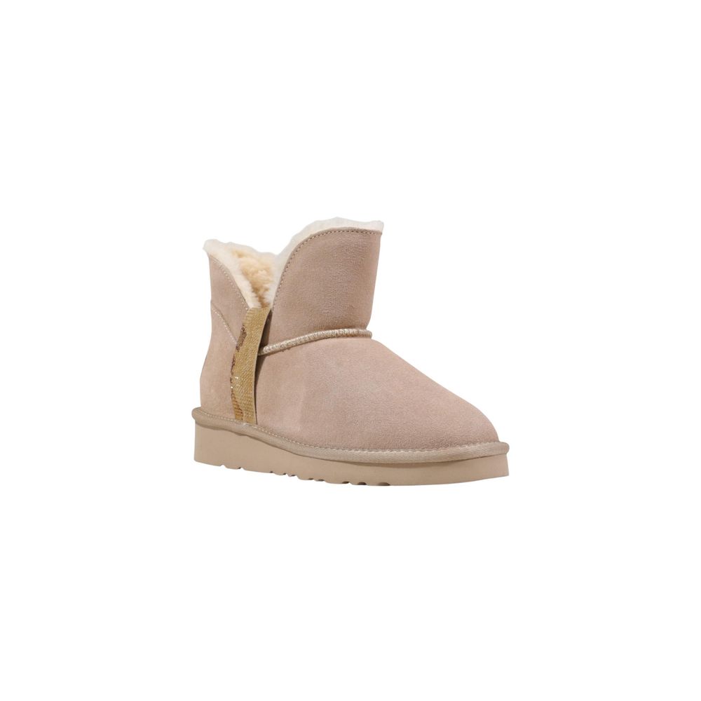 Alviero Martini Prima Classe Beige Leather Ankle Boots | Regal Royce