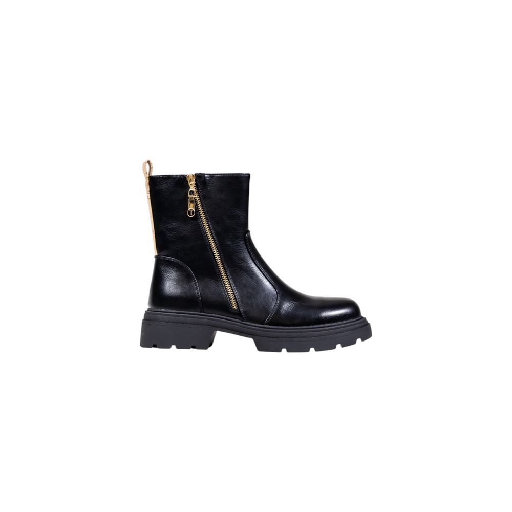Alviero Martini Prima Classe Black Polyethylene Ankle Boots | Regal Royce