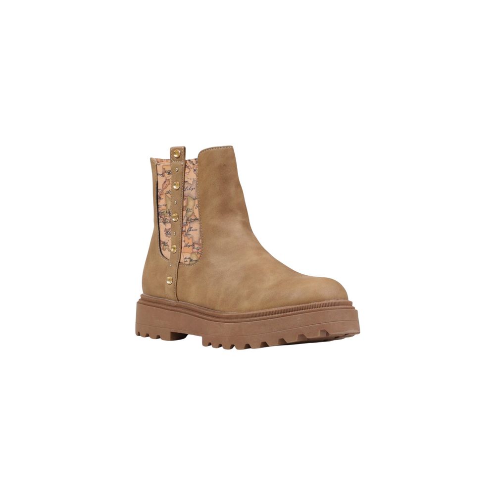 Alviero Martini Prima Classe Beige Polyethylene Ankle Boots | Regal Royce