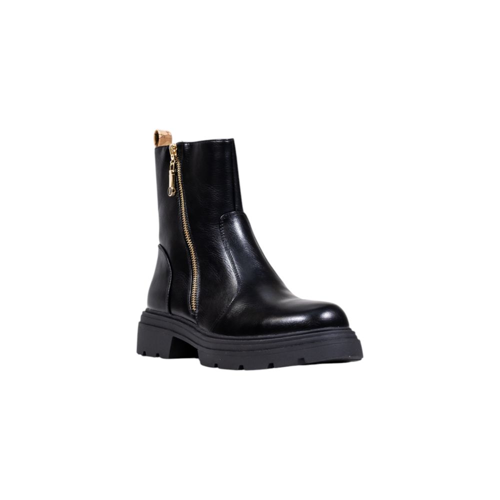 Alviero Martini Prima Classe Black Polyethylene Ankle Boots | Regal Royce