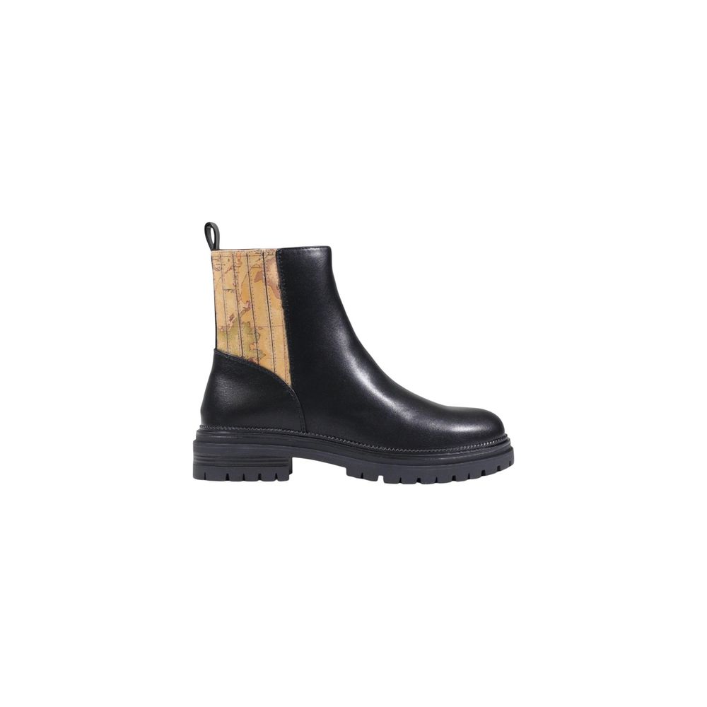 Alviero Martini Prima Classe Black Polyethylene Ankle Boots | Regal Royce