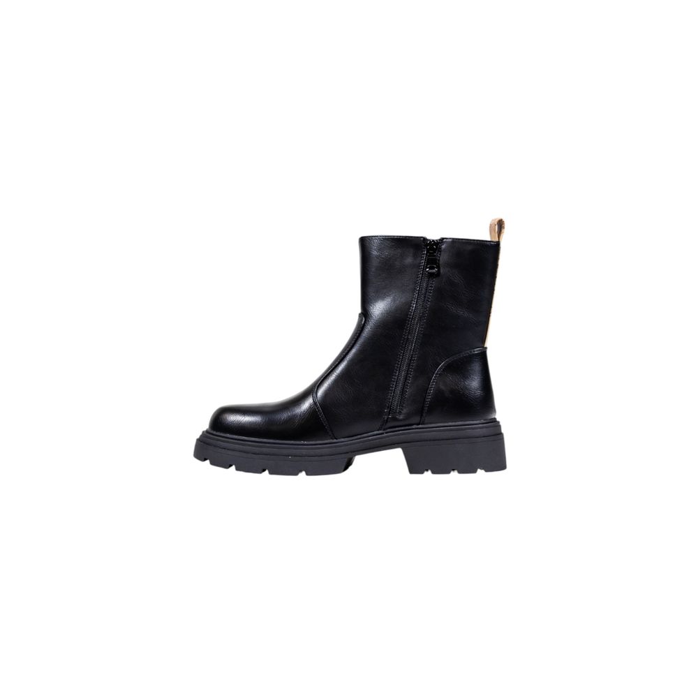 Alviero Martini Prima Classe Black Polyethylene Ankle Boots | Regal Royce