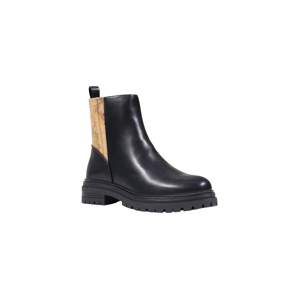 Alviero Martini Prima Classe Black Polyethylene Ankle Boots | Regal Royce
