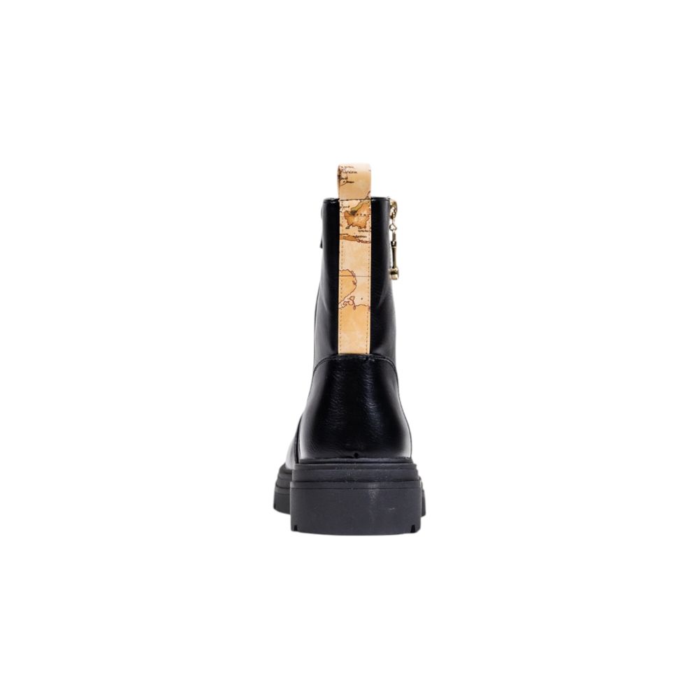 Alviero Martini Prima Classe Black Polyethylene Ankle Boots | Regal Royce