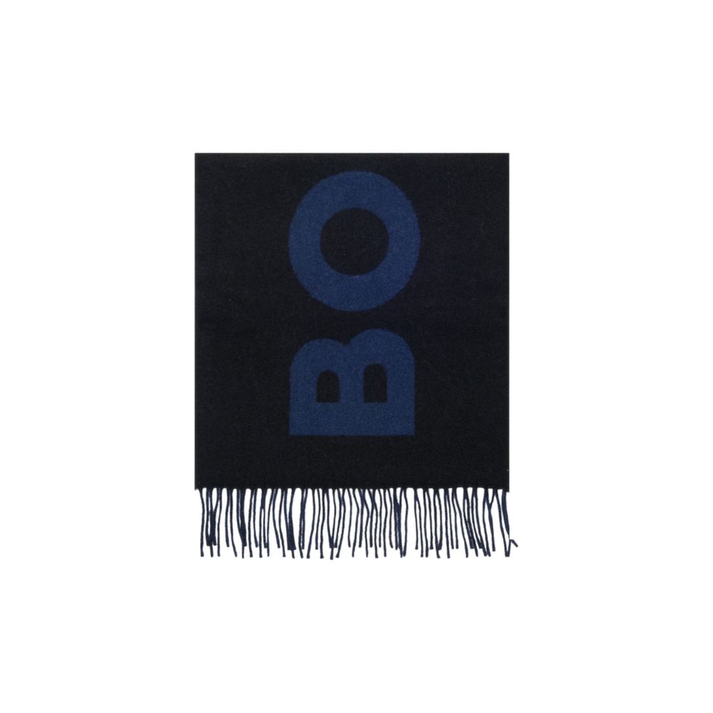 Hugo Boss Black Wool Scarf | Regal Royce