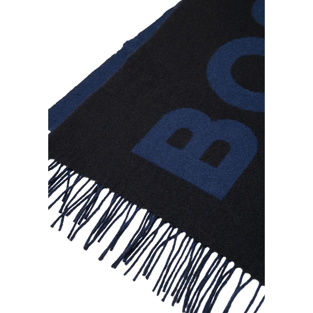 Hugo Boss Black Wool Scarf | Regal Royce