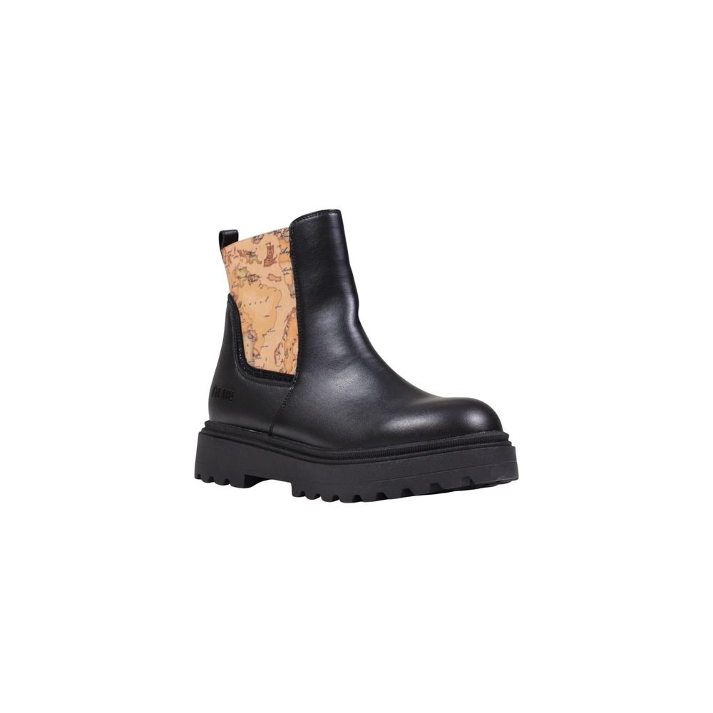 Alviero Martini Prima Classe Black Polyethylene Ankle Boots | Regal Royce