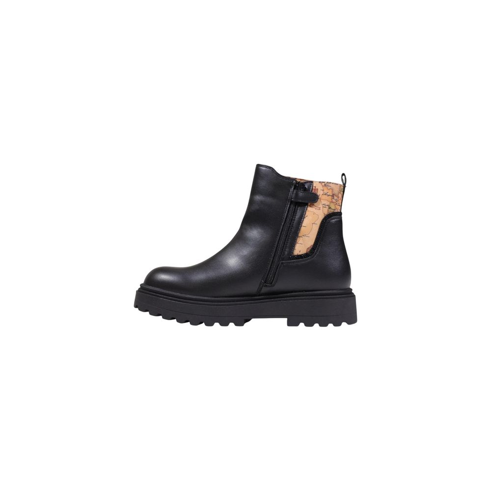Alviero Martini Prima Classe Black Polyethylene Ankle Boots | Regal Royce