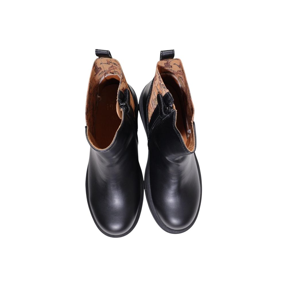 Alviero Martini Prima Classe Black Polyethylene Ankle Boots | Regal Royce