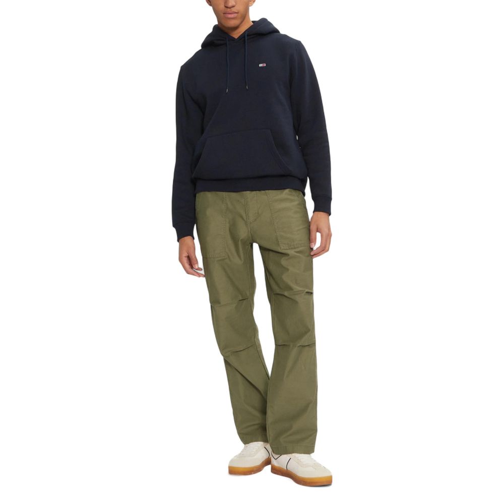 Tommy Hilfiger Jeans Blue Cotton Hoodie | Regal Royce