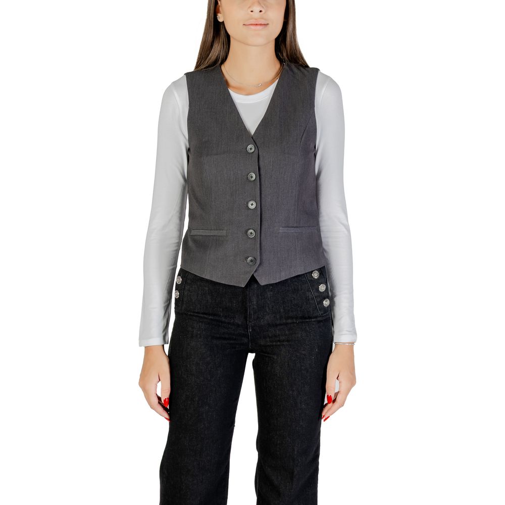 Only Gray Polyester Waistcoat | Regal Royce