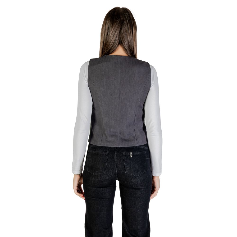 Only Gray Polyester Waistcoat | Regal Royce