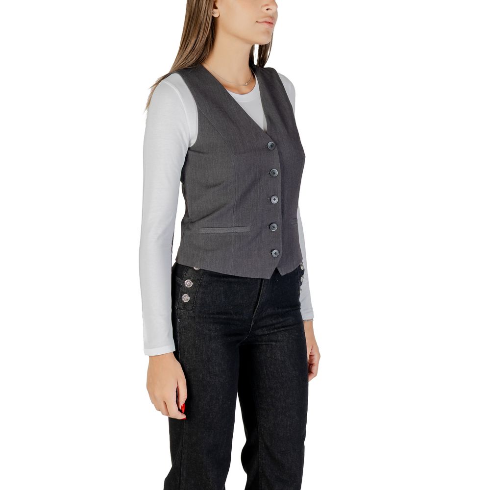 Only Gray Polyester Waistcoat | Regal Royce