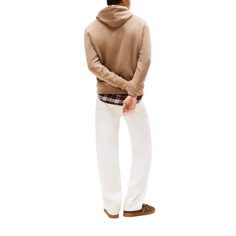 Tommy Hilfiger Jeans Beige Recycled Cotton Hoodie | Regal Royce