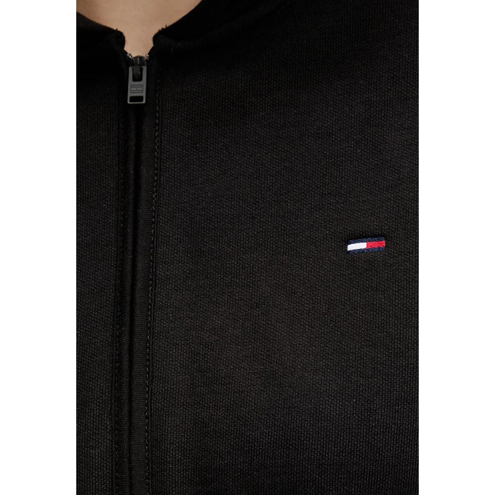 Tommy Hilfiger Jeans Black Recycled Cotton Hoodie | Regal Royce