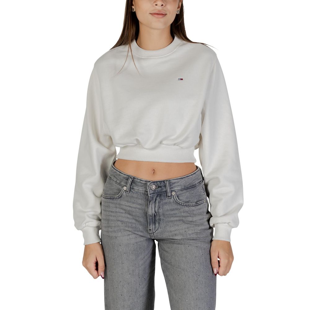 Tommy Hilfiger Jeans Cream Recycled Cotton Sweatshirt | Regal Royce