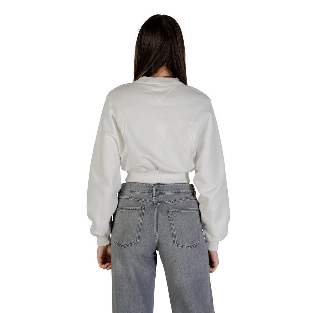 Tommy Hilfiger Jeans Cream Recycled Cotton Sweatshirt | Regal Royce
