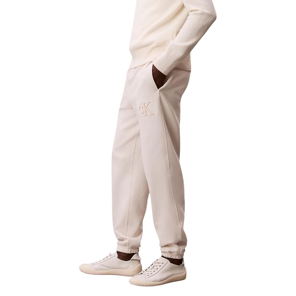 Calvin Klein Jeans Beige Cotton Joggers (Workout Pants) | Regal Royce
