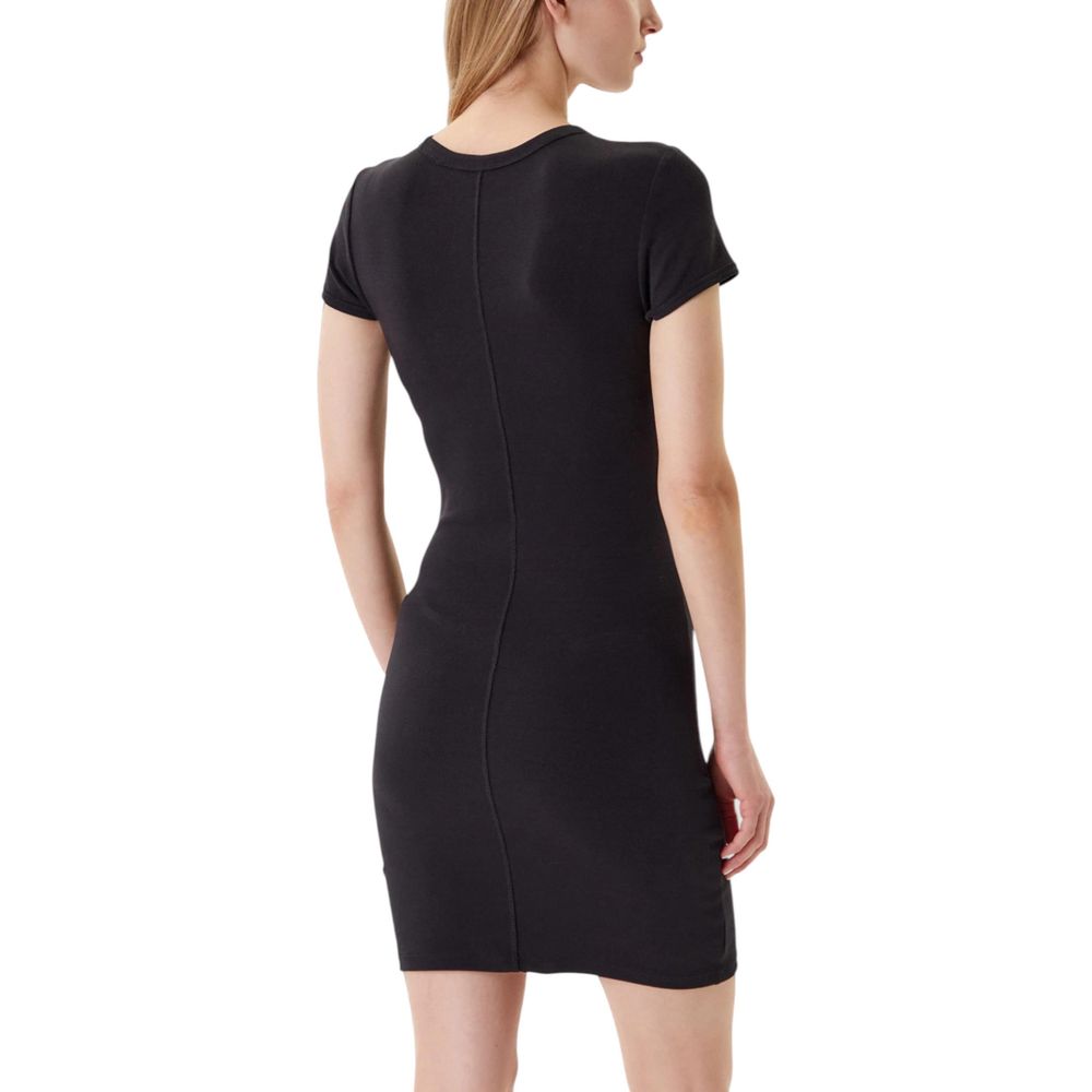 Calvin Klein Jeans Black Cotton Midi Dress | Regal Royce