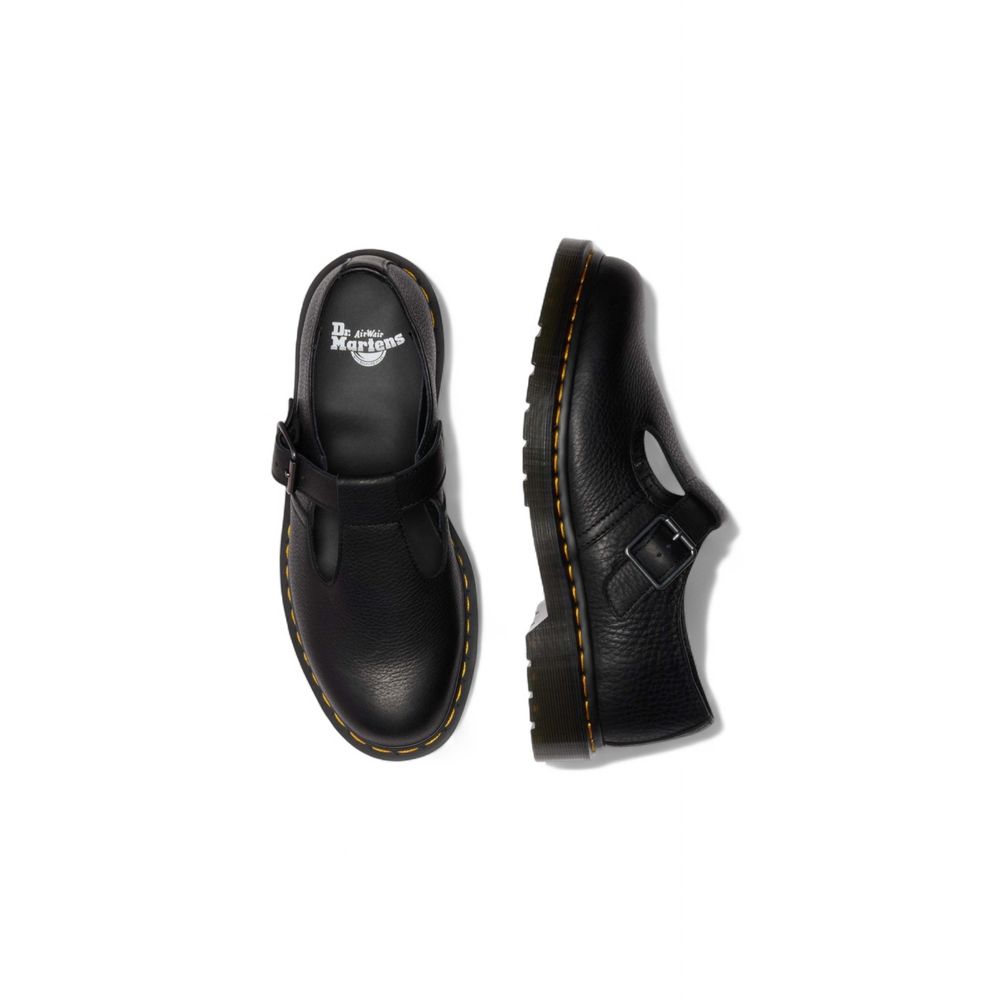 Dr. Martens Black Leather Platform Pumps | Regal Royce