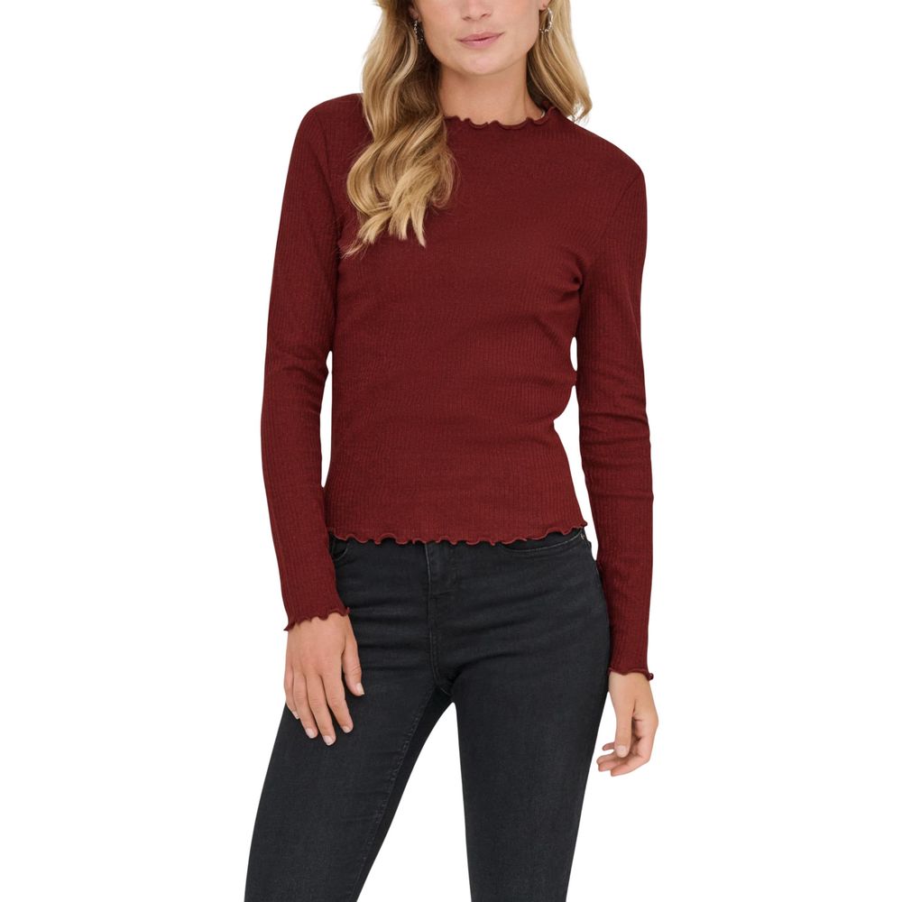 Only Red Organic Cotton Long Sleeve T-Shirt | Regal Royce