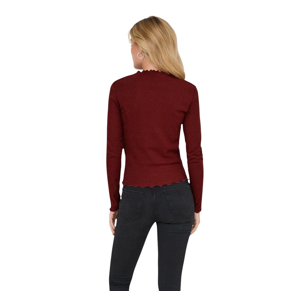 Only Red Organic Cotton Long Sleeve T-Shirt | Regal Royce
