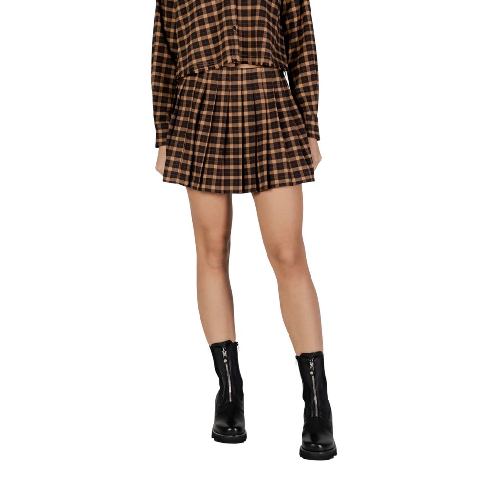Only Brown Recycled Polyester Mini Skirt | Regal Royce