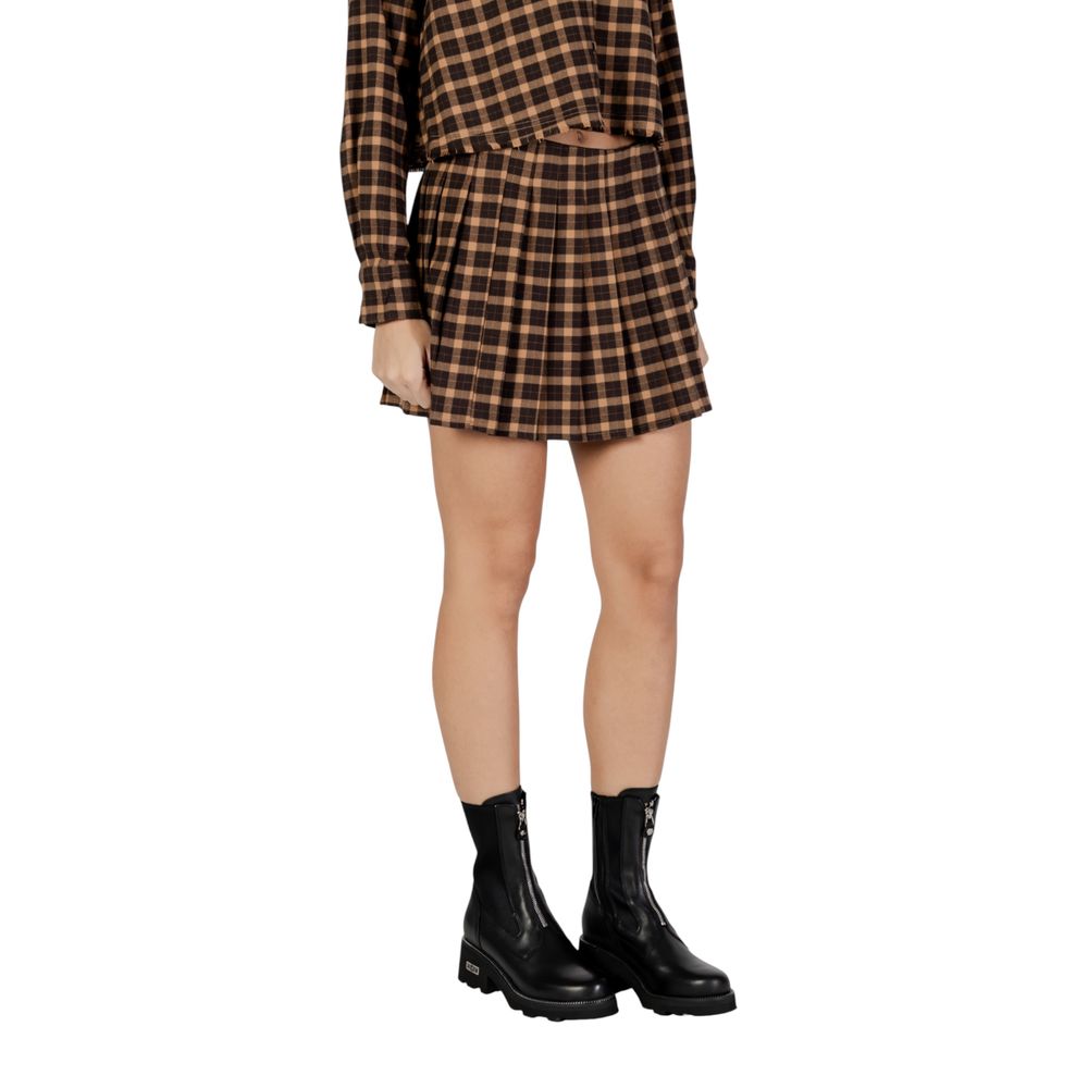 Only Brown Recycled Polyester Mini Skirt | Regal Royce