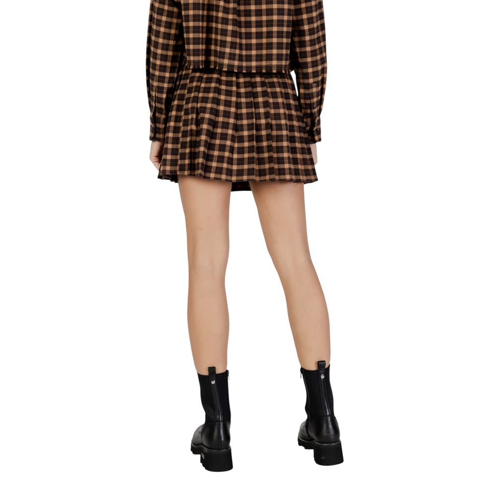Only Brown Recycled Polyester Mini Skirt | Regal Royce