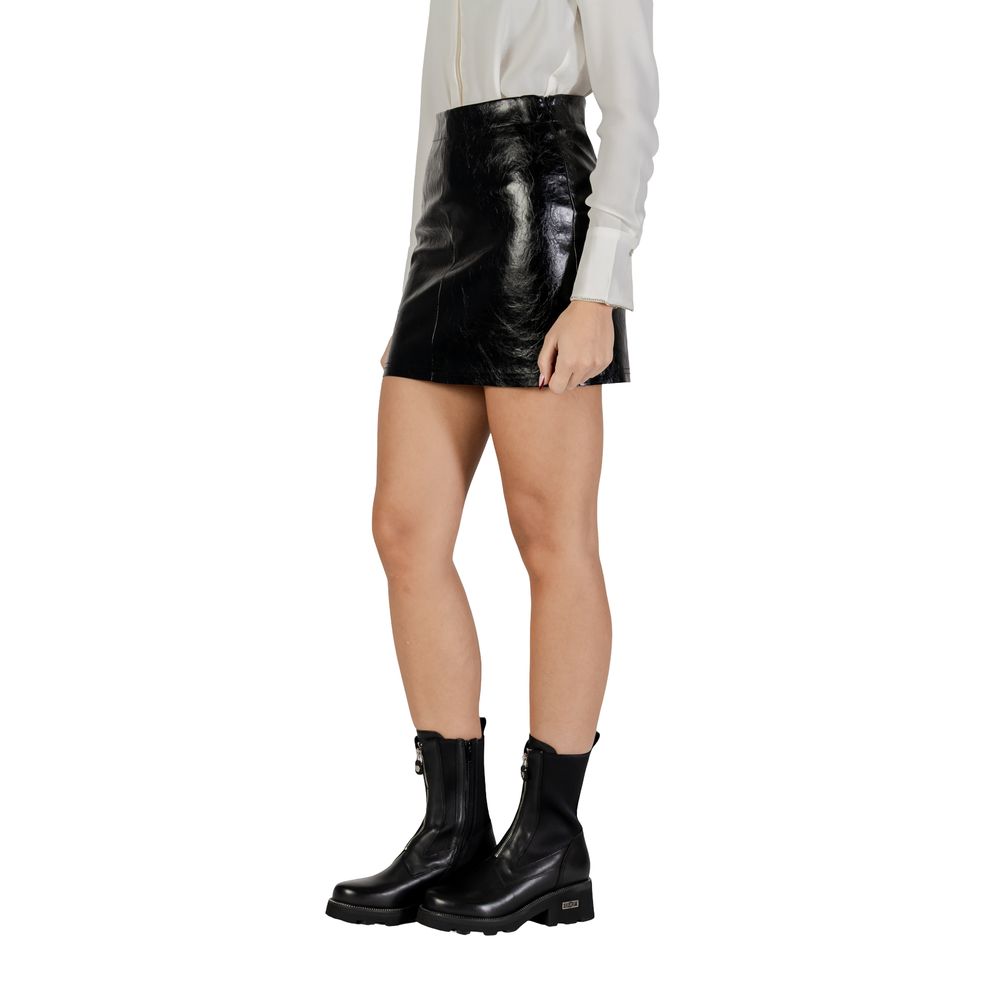 Jacqueline De Yong Black Polyester Mini Skirt | Regal Royce