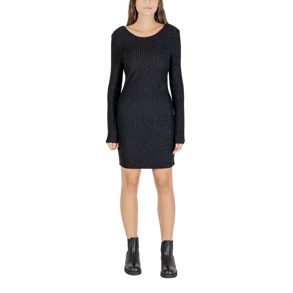 Jacqueline De Yong Black Polyester Short Dress | Regal Royce