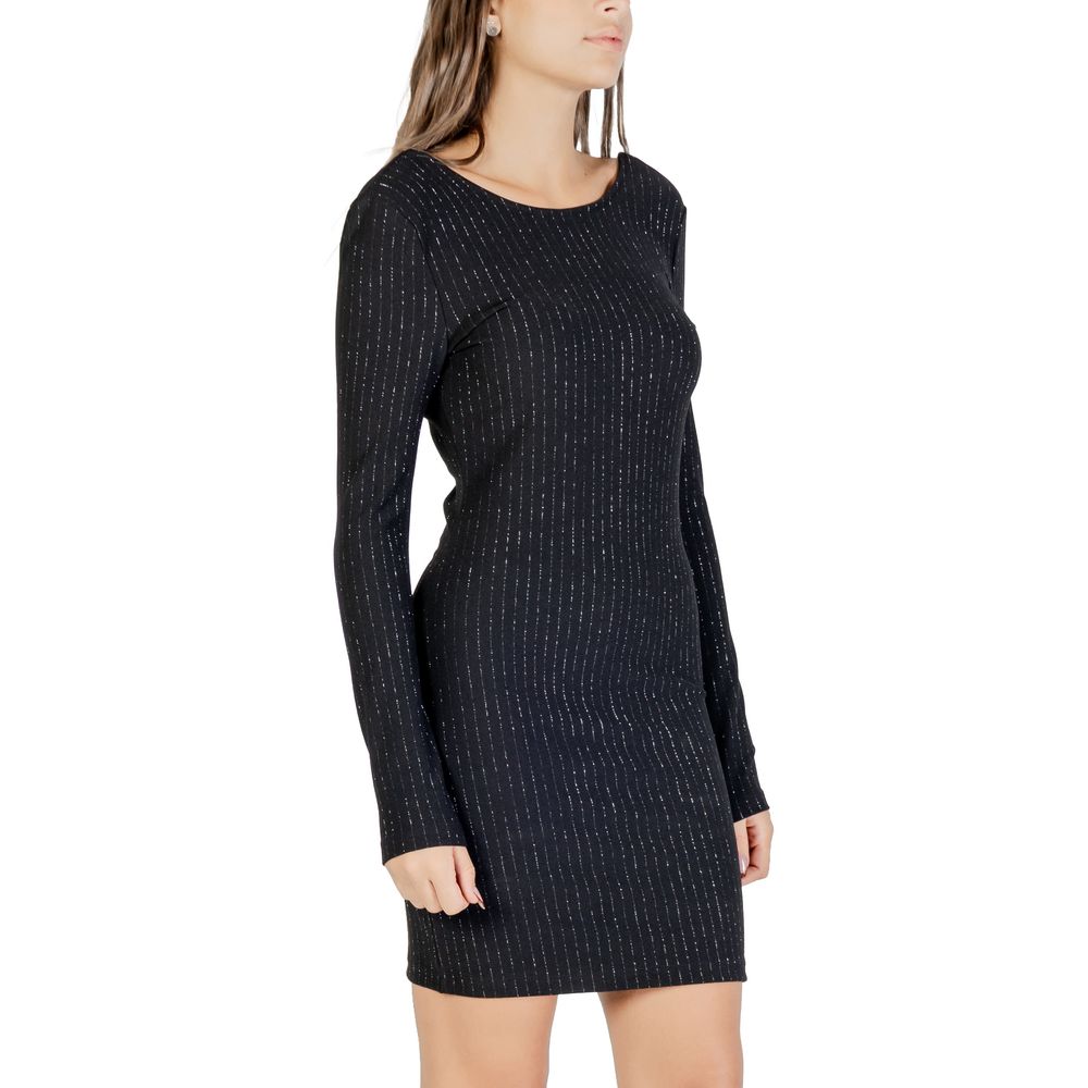 Jacqueline De Yong Black Polyester Short Dress | Regal Royce