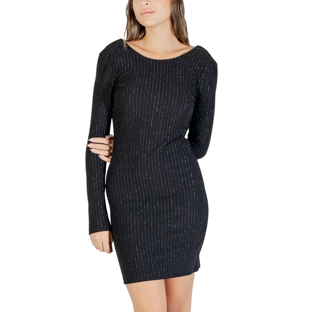 Jacqueline De Yong Black Polyester Short Dress | Regal Royce