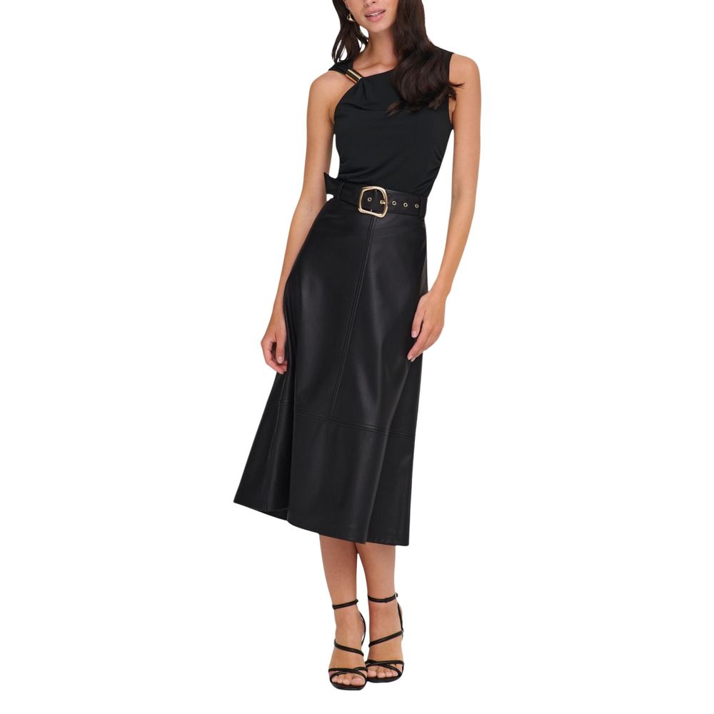Jacqueline De Yong Black Polyester Long Skirt | Regal Royce