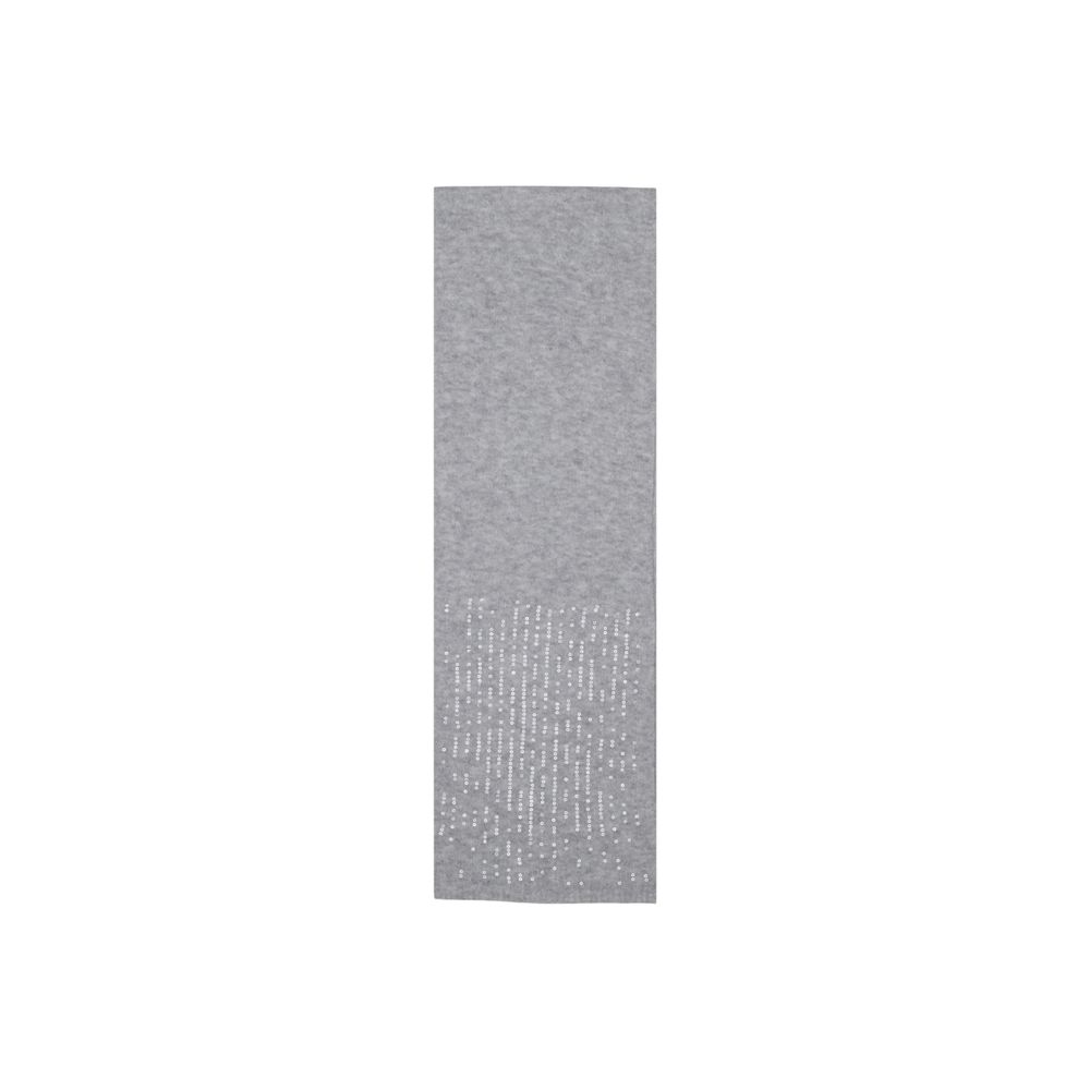 Pieces Gray Recycled Polyester Scarf | Regal Royce