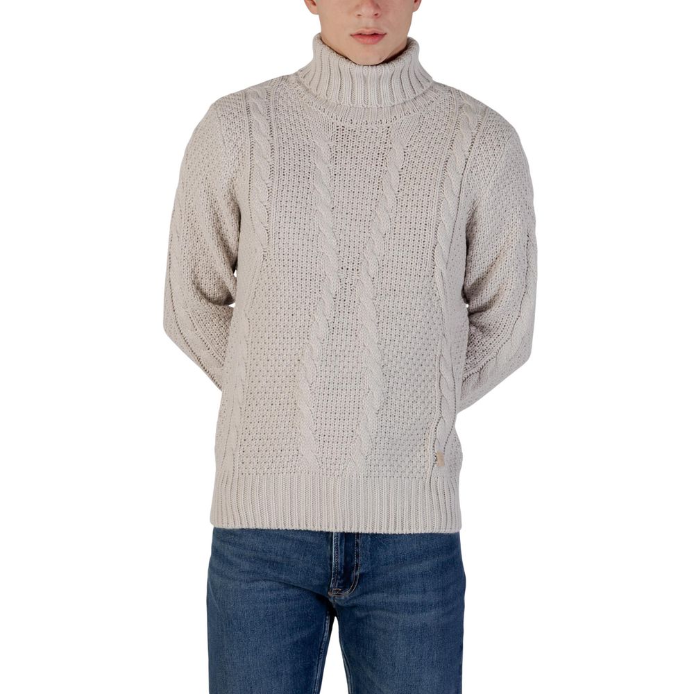Gianni Lupo Gray Marabou Turtleneck | Regal Royce