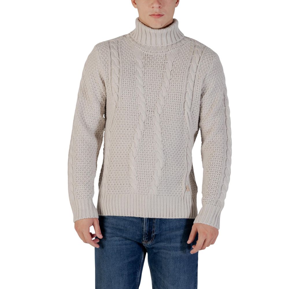 Gianni Lupo Gray Marabou Turtleneck | Regal Royce