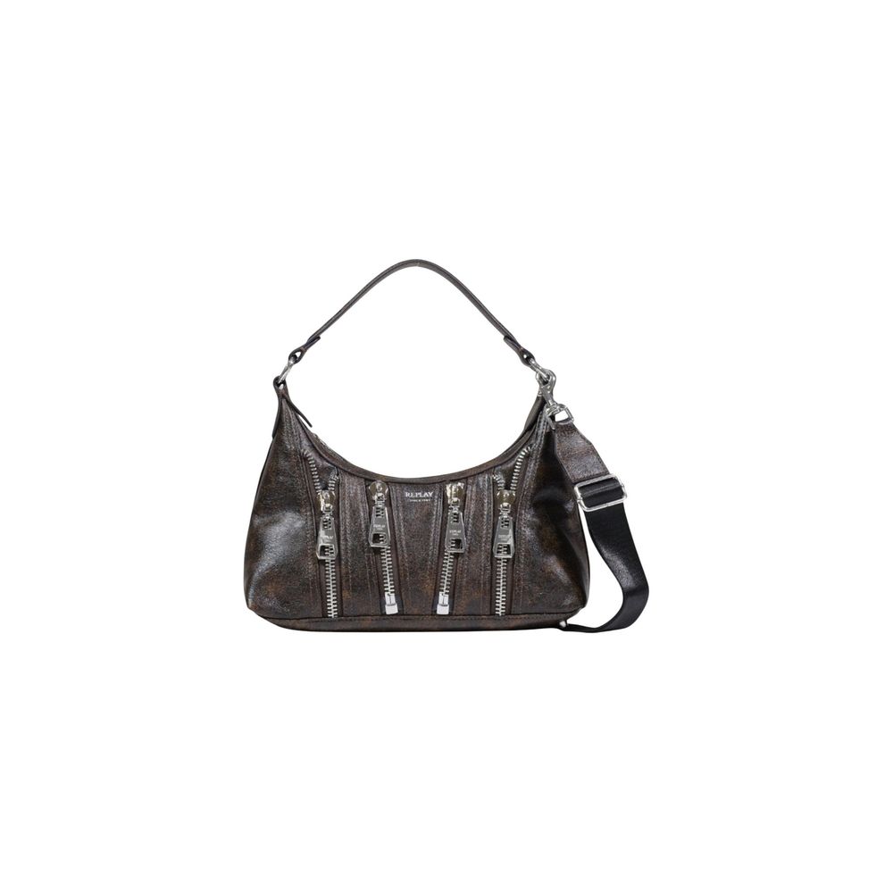 Replay Brown Polyethylene Handbag | Regal Royce