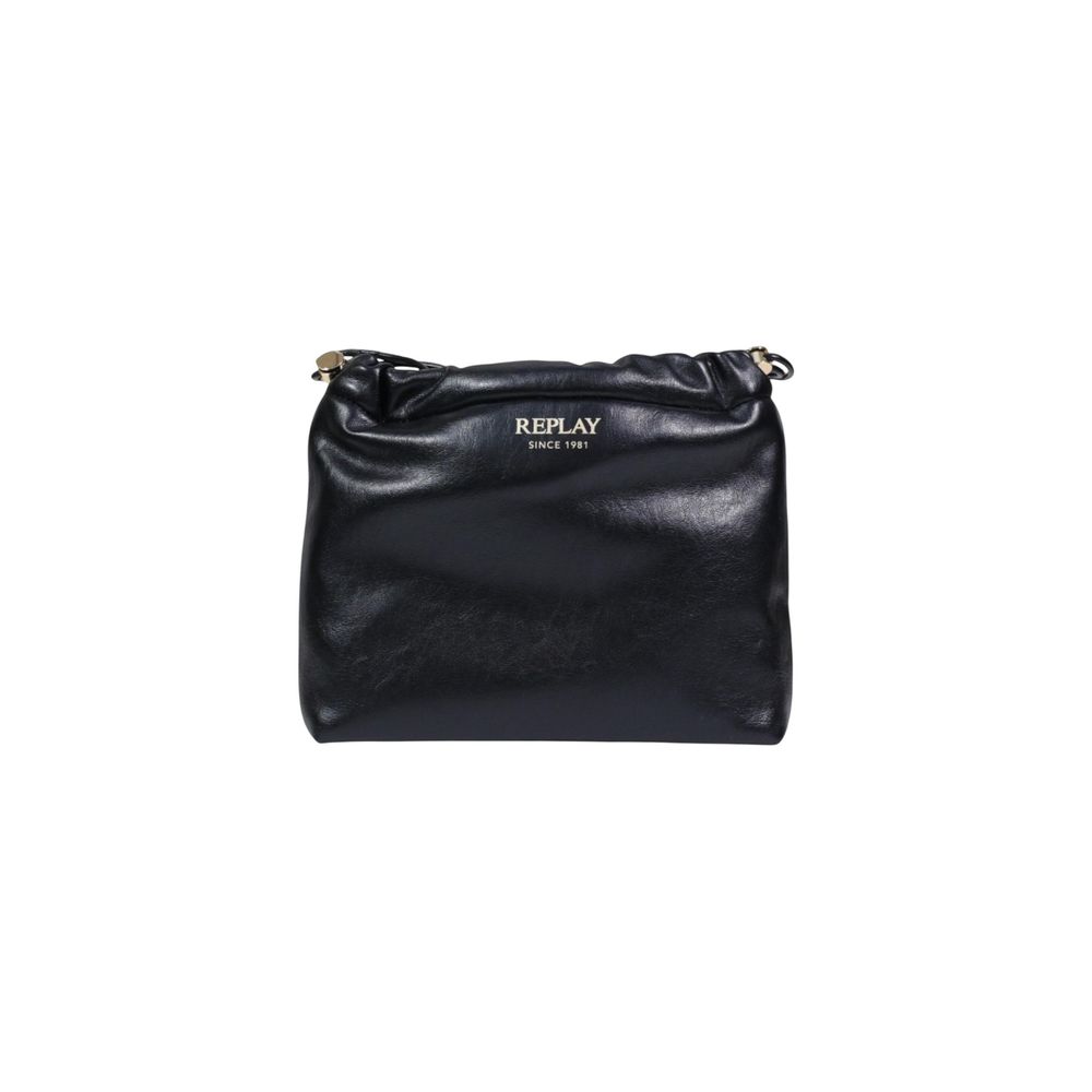 Replay Black Polyester Handbag | Regal Royce