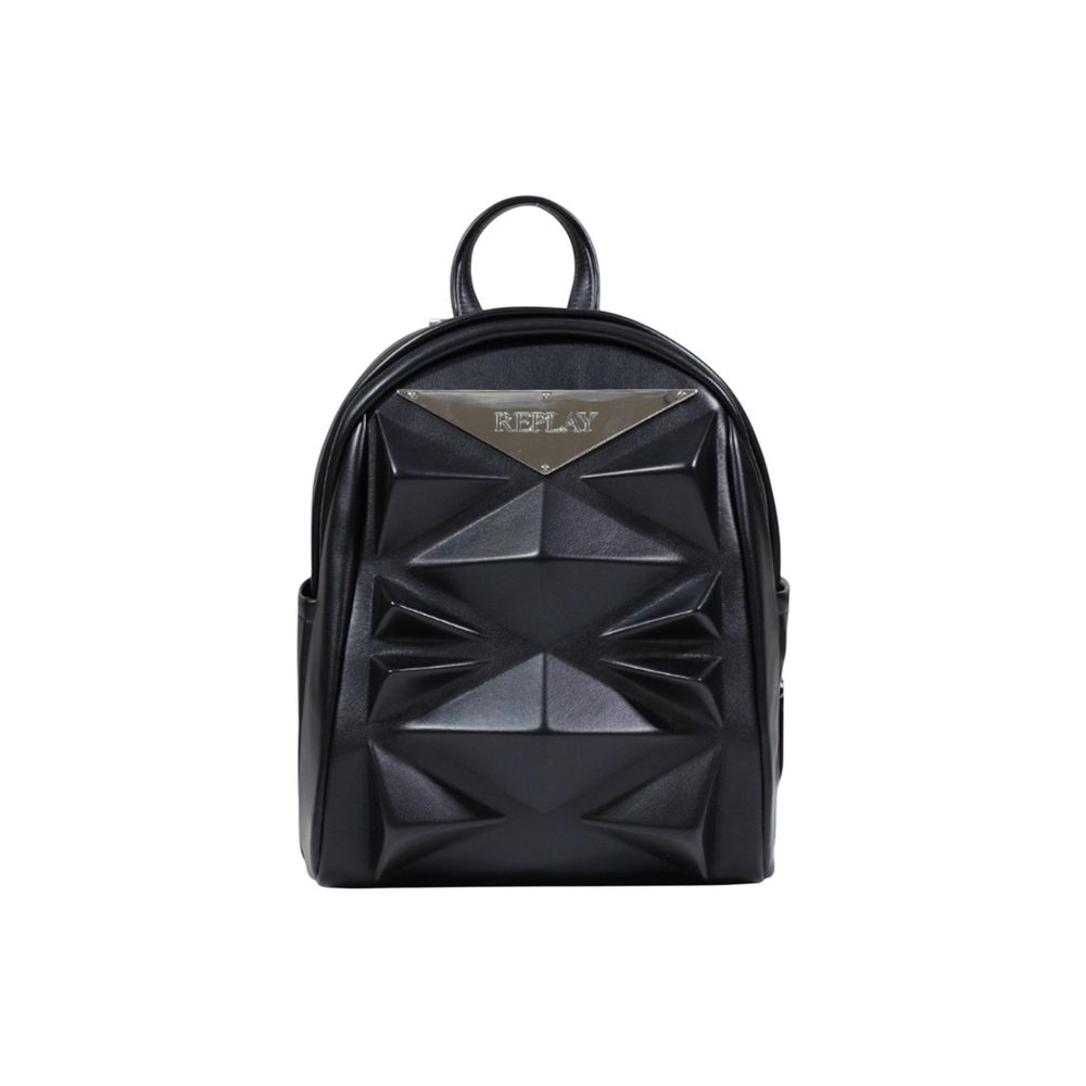 Replay Black Polyethylene Backpack | Regal Royce