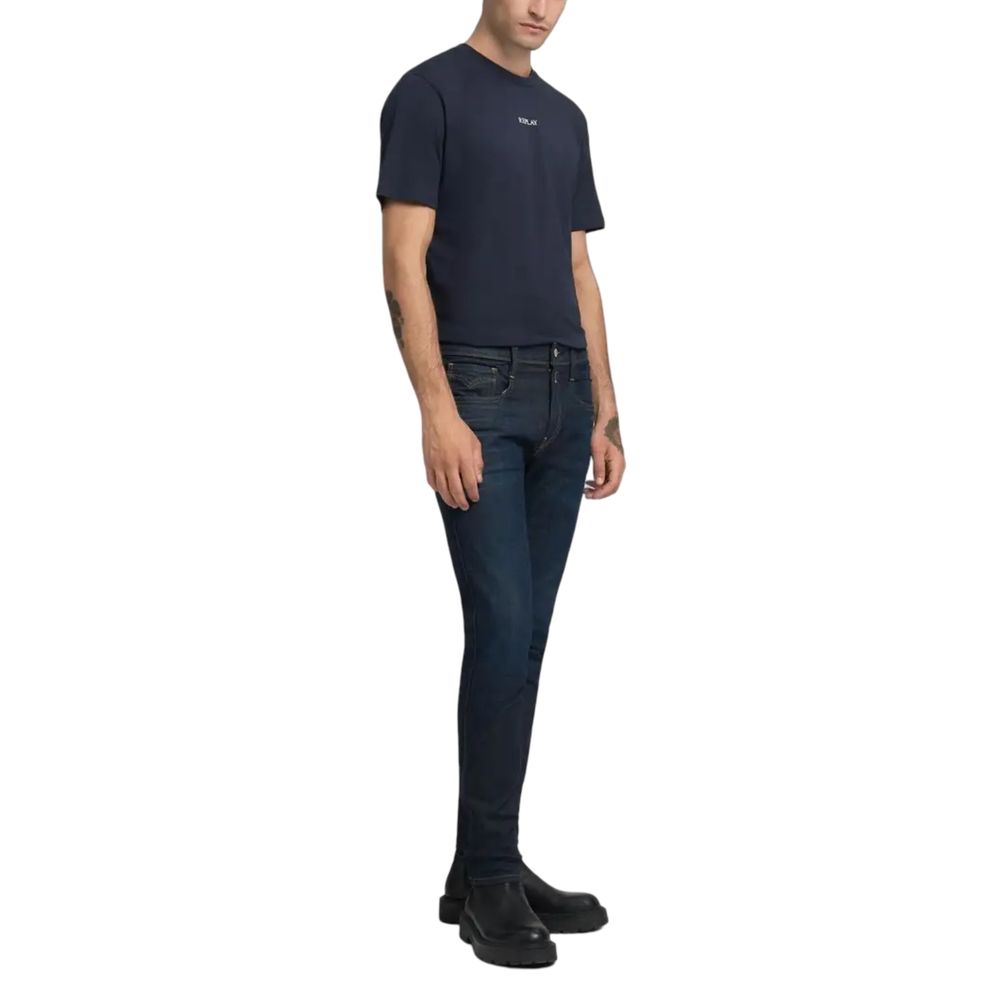 Replay Blue Cotton Skinny Jeans | Regal Royce