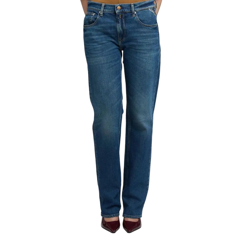Replay Blue Cotton Mom Jeans | Regal Royce