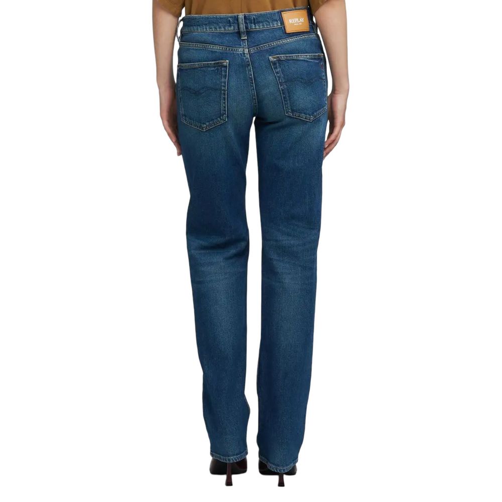 Replay Blue Cotton Mom Jeans | Regal Royce